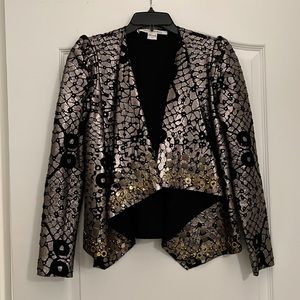 Diane von Furstenberg gorgeous metallic jacket size P
